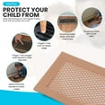 thumbnail image 3 of 2Pcs Baby Proof Vent Cover Child Proof Safe Soft Silicone,  Ventilation, Catching Small Objects for Home Floor, 3 of 8