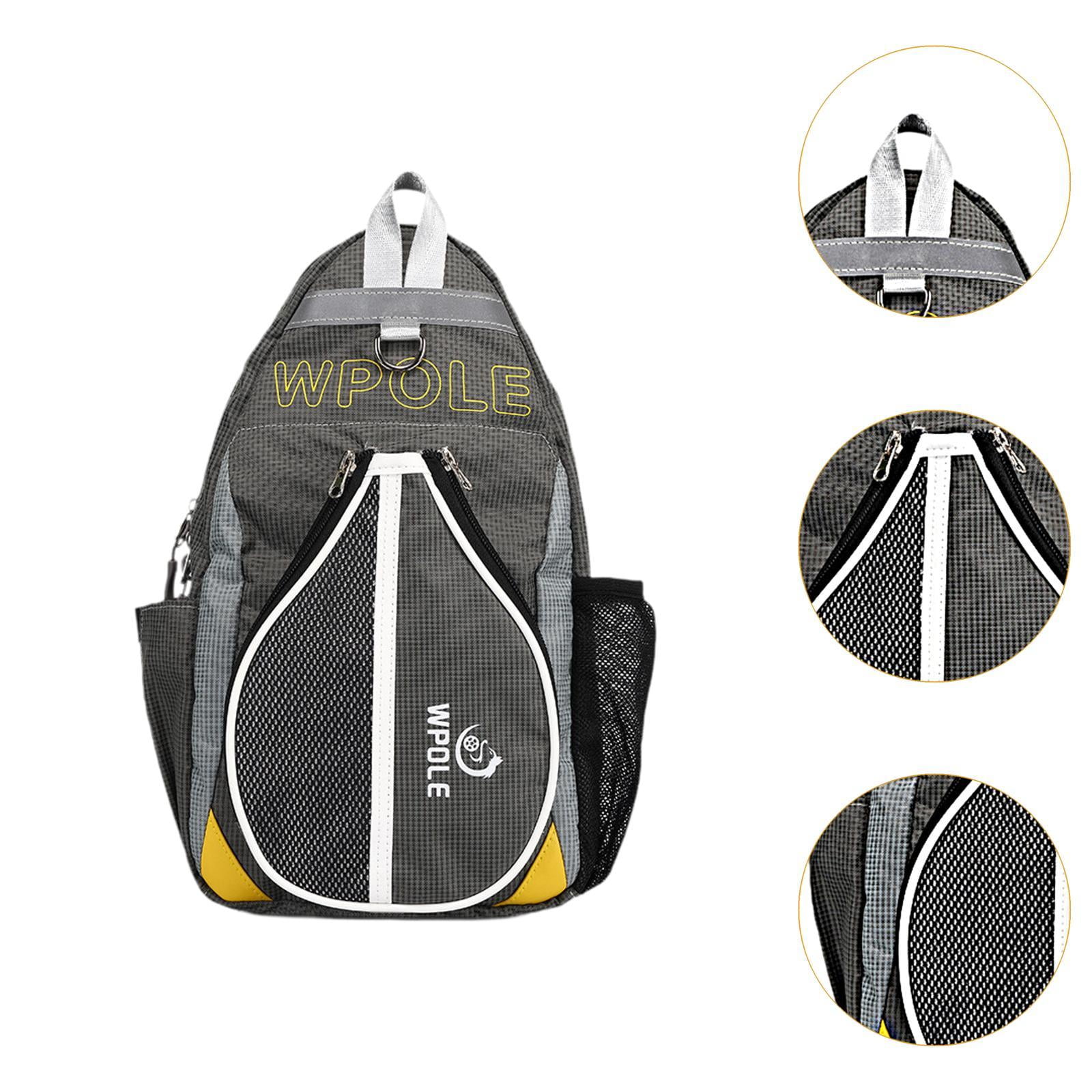 Baoblaze Table Tennis Bag Carrier Leisure Chest Bag for Tennis Racket Beginner Travel Grey