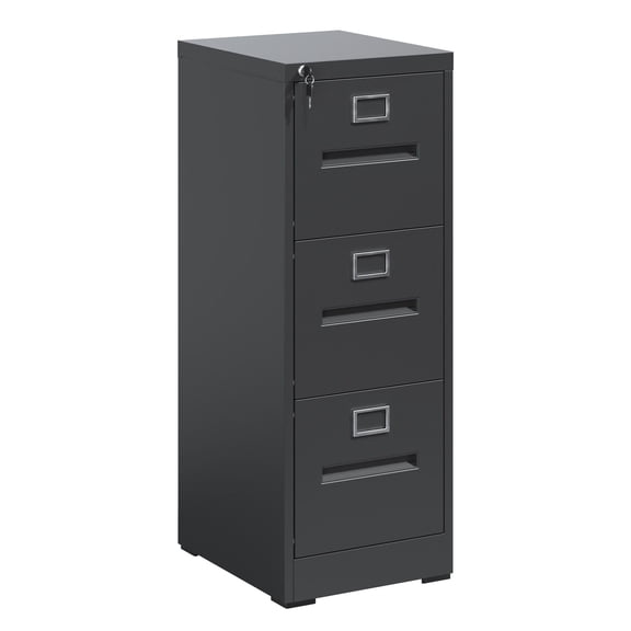 XUTUMM 3-Drawer Locking Vertical File Cabinet - Metal Filing Cabinet for A4/Legal/Letter Size, Assembly Required