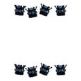 thumbnail image 2 of Redempat 4pack/lot Durable Crowns Style Car Valve Cap Easy Installation For Vehicles Delicate black blue 2Set, 2 of 6
