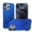 Blue, variant on Allytechgroup Shockproof Magnetic Phone Case for Apple iPhone 15 Pro Max with 360° Rotating Ring Kickstand, Compatible with Magsafe Slim Hard Back Cover Wireless Charging for Women Men,Black