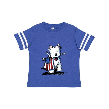 

Inktastic US Flag Westie Gift Toddler Boy or Toddler Girl T-Shirt
