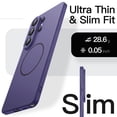 thumbnail image 3 of JETech Magnetic Slim Case for Samsung Galaxy S26 Ultra, Ultra-Thin Lightweight Matte Cover (Heron Purple), 3 of 7
