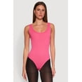 thumbnail image 2 of Womens Ribbed Knit Seamless Scoop Neck Sleeveless Bodysuit, 2 of 5