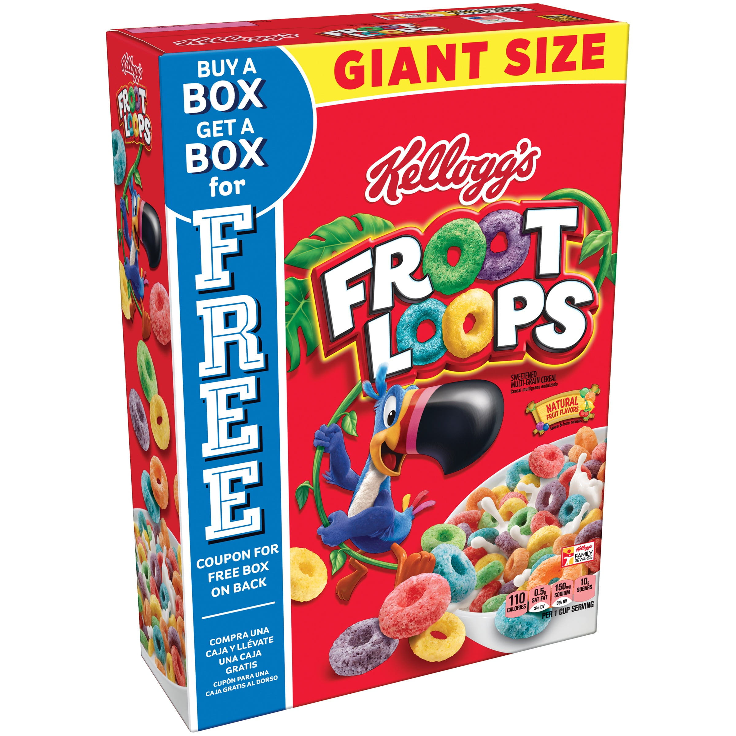Kellogg S Froot Loops Breakfast Cereal Fruit Flavored 26 Oz