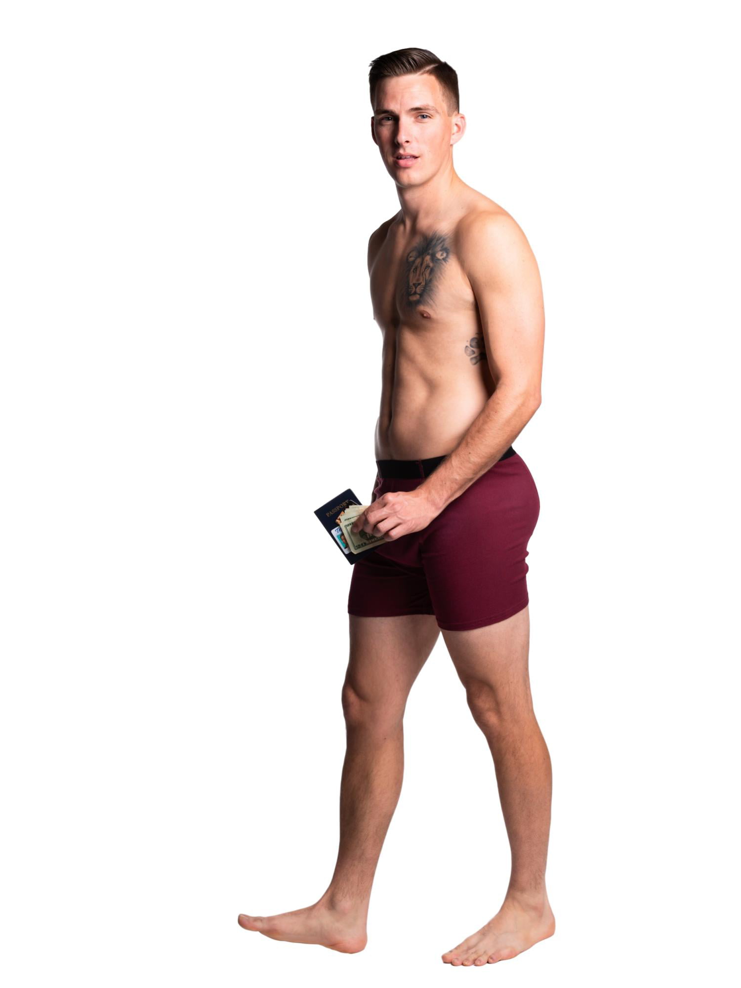 Stashitware Hide Your Stash Boxer Briefs Mens Underwear Secret Pocket 3 Pack