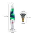 thumbnail image 7 of Fisca Electric 13 Inche Silver Volcano Lavas Lamps Lights with Green Wax in Blue Liquid, Metal Base and Cap, 7 of 7