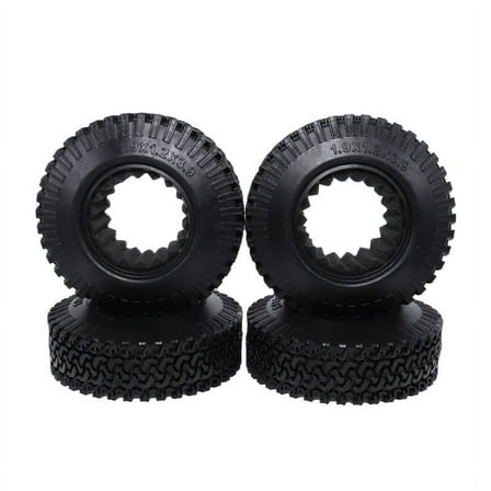 4Pcs RC 1:10 Crawler Beadlock Wheels Tire 1.9 Inch Tire 98mm Tyre for RC Car Truck Axial SCX10
