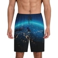 thumbnail image 1 of Fotbe Planet Earth Pantalones Cortos de Pijama para Hombre, Ropa de Dormir, Pantalones de Pijama Cortos para Hombre-Medium, 1 of 6
