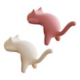 thumbnail image 1 of Ganchos para escritorio con forma de gato, sin taladro, organizadores de escritorio para llaves, bolsos y auriculares., 1 of 8