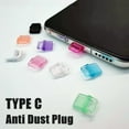 thumbnail image 2 of 10pcs Durable  Type C Dustproof Cover Universal Silicone Dustproof Plug Anti Lost Dust Plug Chargering Port Cover Charger Dock Cap YELLOW 10PCS, 2 of 7