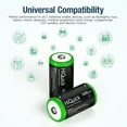 thumbnail image 3 of 8PCS HiQuick Rechargeable  C   Cell Batteries High Performance Ni-MH 1.2V, 3 of 5