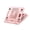 Pink, variant on Adjustable Computer Stand Foldable Laptop Bracket Ergonomic for Desk Computer Stand with 360 Degree Rotating Base
