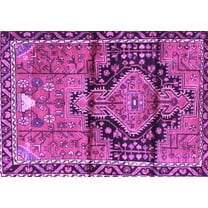 Ahgly Company Indoor Rectangle Persian Purple Traditional Area Rugs, 5' x 7'