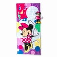 thumbnail image 5 of Minnie Mouse Kids 12" Polyester Beach Buddy and 28" x 58" Cotton Beach Towel Set, Multicolor, Disney, 5 of 10