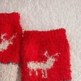 thumbnail image 4 of FhsagQ Chaussettes pour Hommes Bleu Noël Dessin Animé Corail Velours Mi-Tube Chaussettes Chaudes Épaisses Rouges Chaussettes Cosplay pour Hommes Chaussettes Rouge Taille Unique, 4 of 6