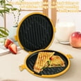 thumbnail image 4 of FKSZLL Microwave Grill Pan Toaster Sandwich Maker Microwave Toaster Non Stick Detachable Panini Maker, Fast Grilled Cheese Toastie Sausage for Home, 10.4 x 9.4 x 1.3inch, 4 of 9