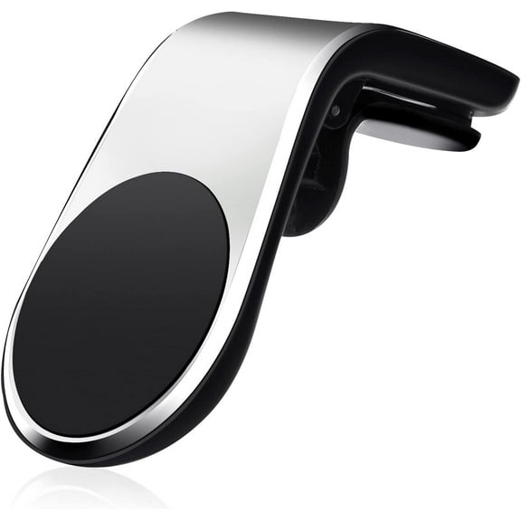 1 Pack Magnetic Phone Car Mount Magnets Hands Free Universal Smart GPS Cell Phone Holder for iPhone Samsung, Silver