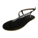 thumbnail image 2 of Chanclas de verano para mujer, zapatos informales con punta abierta, sandalias romanas con diamantes de imitación planos Wmkox8yii  nm11803, 2 of 4