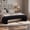 Black, variant on 69.7" Chenille Upholstered Channel Tufted Armless End of Bed Bench