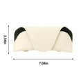 thumbnail image 2 of Ikohbadg Leather Sunglass Case, Magnetic Sunglass Holder for Car Visor Clip, Car Glasses Holder, Visor Accessories Eyeglasses Holder Glasses Storage Case, White, 2 of 6