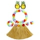 thumbnail image 1 of Falda de Hierba Hawaiana para Niñas Collar Novedad Vestido de Mujer Falda Corta de 30 cm Gafas de Sol de Piña para Decoraciones de Rendimiento de Bail color pajizo, 1 of 8