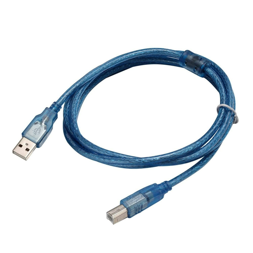 10ft USB 2.0 Cable A Male to B Male High Speed USB Printer KVM Data Wire in Blue