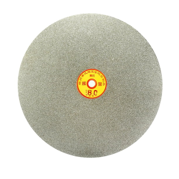 Disco de lijado plano recubierto de diamante de 250 mm (10 pulgadas) con grano 80