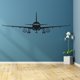 thumbnail image 2 of GOOHOCHY Adhesivo de pared de avión, pegatinas de pared autoadhesivas impermeables para el hogar, dormitorio, sala de estar, baño, decoración, tamaño L (negro), 2 of 7