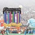 thumbnail image 7 of 1set Medal Display Hanger Holder Football Medal Holder 15.7” Awards Ribbon Hanger Medal Display Wall Rack Sports Medal Hanger Display for Sports Athletes Football Soccer Awards Cheer, 7 of 7
