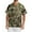 Army Green_001, variant on Domuza Scrubs Tops for Men Plus Size Short Sleeve V-Neck Medical Workwear Camo Print Stretch T Shirts Soft Comfort Nurse Top with Pockets Ginger XXXXL