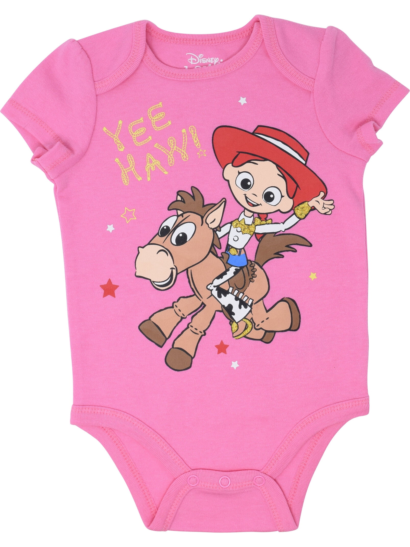 Disney Pixar Toy Story Bo Peep Jessie Infant Baby Girls 5 Pack Bodysuits Newborn to Infant