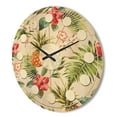 thumbnail image 3 of Designart 'Pineapple Summer Bliss Retro IV' Mid-Century Modern Wood Wall Clock, 3 of 5