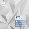 thumbnail image 5 of 33pcs 3D Wall Panels with Diamond Geometric Design, 11.8"x11.8" (30x30cm), Ideal for Living Room Accent Walls, Bedroom Decor, TV Backgrounds, Kitchens, and Office Interiors, 5 of 9