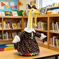 thumbnail image 3 of Goose Outfits,Pencil Pattern Clothing and Bow Headwear for 23 Inch Outdoor Porch Goose Statue Display Outfit,Lawn Garden Patio Outdoor Decor, 3 of 9