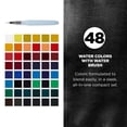 thumbnail image 2 of Sakura Koi Pocket Field Sketch Kit - Watercolor Sets for Painting On the Go - 48 Colors - 1 Water Brush - 1 Sponge - 1 Mixing Palette, 2 of 8