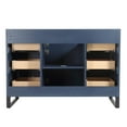 thumbnail image 5 of Fine Fixtures Opulence Collection 48 in. W x 20 in. D x 33 in. H Bathroom Vanity in Navy Blue with White Ceramic Sink - Black hardware, 5 of 8