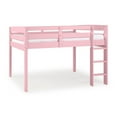 thumbnail image 5 of Tribeca Solid Wood Low Loft Bed Frame/Slat Mattress Foundation/Full in Pink, 5 of 8