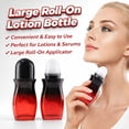 thumbnail image 3 of 50ml Glass Roll on Bottles - Gradient Red Deodorant Container With Plastic Roller Ball - Roller Bottles for Essential Oils - Leak-Proof Travel Perfume Bottle with Gold Caps - Color A, 3 of 10