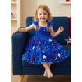 thumbnail image 5 of BemeyourBBs Toddler Baby Girl 4th of July Dress Outfit Kids Baby Girl Patriot Independence Day Clothes Sleeveless Red White Blue Star Tutu Tulle Dress Little Girls Summer Cake Smash Party Dress, 5 of 9