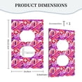thumbnail image 5 of ZICANCN Outlet Covers Wall Plate, Purple Striped Leaf Light Switch Cover Decorative, Duplex Toggle Combo 1-Gang, 5 of 9