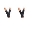 thumbnail image 3 of ZheElen 1 Pair Long Arm Cover High Elasticity Anti-skidding Jacquard Weave Less Sensitive Fingerless Gloves Mountaineering Ruffle Deep Gary 2Set, 3 of 6
