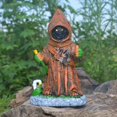 thumbnail image 5 of Sudadera con capucha de mago Escultura enana Gnomo de Halloween Adornos vintage de Halloween, 5 of 5