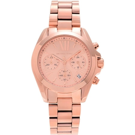 Michael Kors Women's Rose Gold-Tone Stainless Steel MK5799 Chronograph Dress Watch, Bracelet
