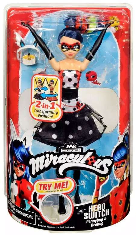 Miraculous Heroez Rena Rouge Doll - Ladybug Fox Action Figure with