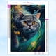 thumbnail image 1 of Pintura de diamantes de animales 5D, mosaico bordado de fantasía subacuática de gato, Kit completo de punto de cruz de diamantes de imitación, decoración del hogar, 1 of 4