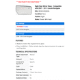 thumbnail image 2 of Right Door Mirror Glass - Compatible with 2007 - 2011 Lincoln Navigator 2008 2009 2010, 2 of 2