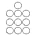 thumbnail image 2 of 10 Pcs Anneaux de Ressort, Rond Clip Ressort Porte-Clés Boucle Élasticité Métal Ressort Mousqueton Clip Sac à Main de Remplacement Sac à Bandoulière Chaîne Anneaux Clip pour Bricolage, 2 of 8