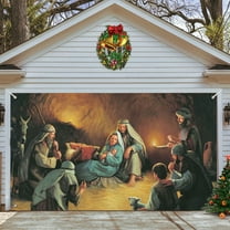 Hwkond Christmas Ornaments Poster Of Christmas Cover Garage Door, Wall Murals, Winter,outdoor, Large Door Decoration For Interior And Exterior Decoration Of Christmas