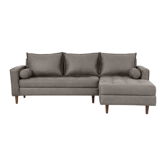 SALA ESQUINA DERECHA EASY LIVING Bilbo gris ESTRUCTURA MADERA pino TAPIZADO POLIESTER RELLENO ESPUMA CONFORT suave